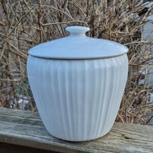 Corningware French White Swirl Canister